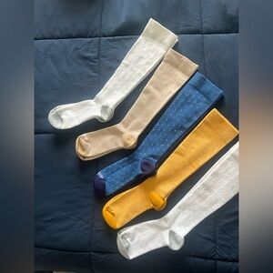 5 Pairs WELLOW Compression Socks -Large (wide calf)